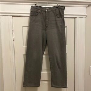 Levi's Soft Black Relaxed Fit Jeans High-Rise